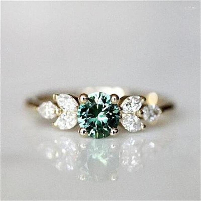 

Wedding Rings Fashion Crystal Women Luxury Ring Europe And America Female Party Engagement Bridal Jewelry Accessories