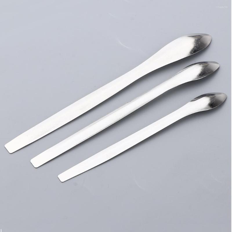 

Makeup Brushes 3pcs Stainless Steel Lipstick Powder Sampling Spoons For Lip Gloss DIY
