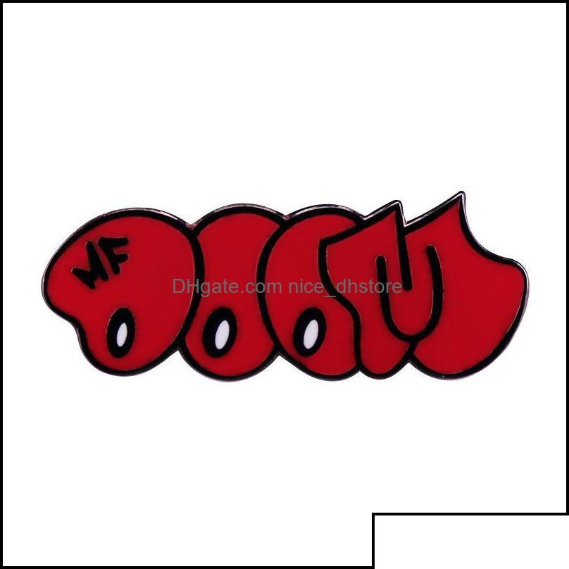 

Pins Brooches Pinsbrooches Jewelry Mf Doom Red Bubble Enamel Pin Brooch Kmd 90S Hip Hop Badge Fashion Decoration Drop Deliver Bdehome Otc05