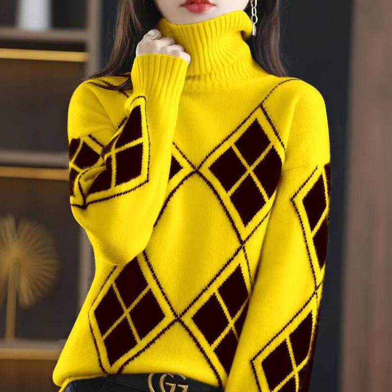 

Women Pullover Sweater Autumn Loose O Neck Long Sleeve Knitted Thick Korean Hip Hop Punk Sport top, 06