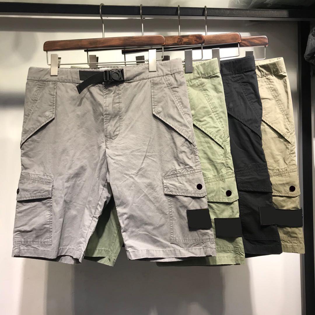 

20ss pants men casual sweatpants work street short Importe woven fabric delicate Ribbed cuffs asian size Badge embroidery summer short pants, Black