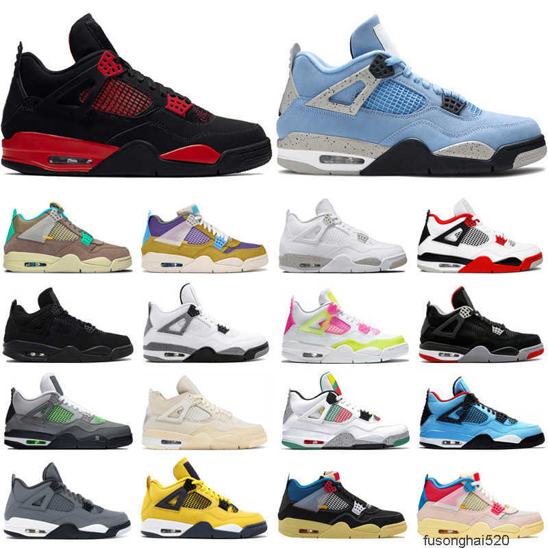 

2022 4 Basketball Shoes Men Women Jumpman 4s Red Thunder University Blue White Oreo Black Cat Sail Mens Trainers jordens JORDON, Carnival