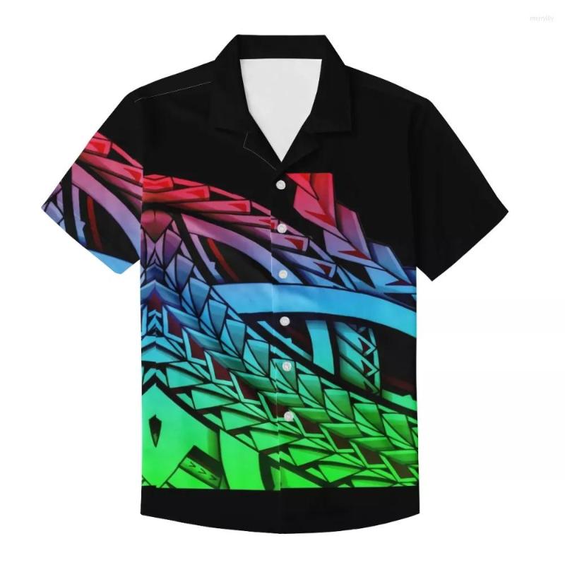 

Men's Casual Shirts Cumagical Custom Beach Polynesian Tribal Male Wear Stylish 2022 Arrival Low Price Moq Dropship Men T Shirt, Hbcs531f16