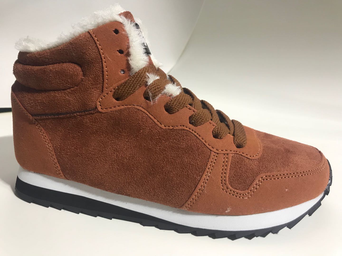 

Winter plush thickened warm Martin boots Men's casual shoes Versatile work waterproof leather shoes Men Women boot Black Brown size 36-45 988, Grey