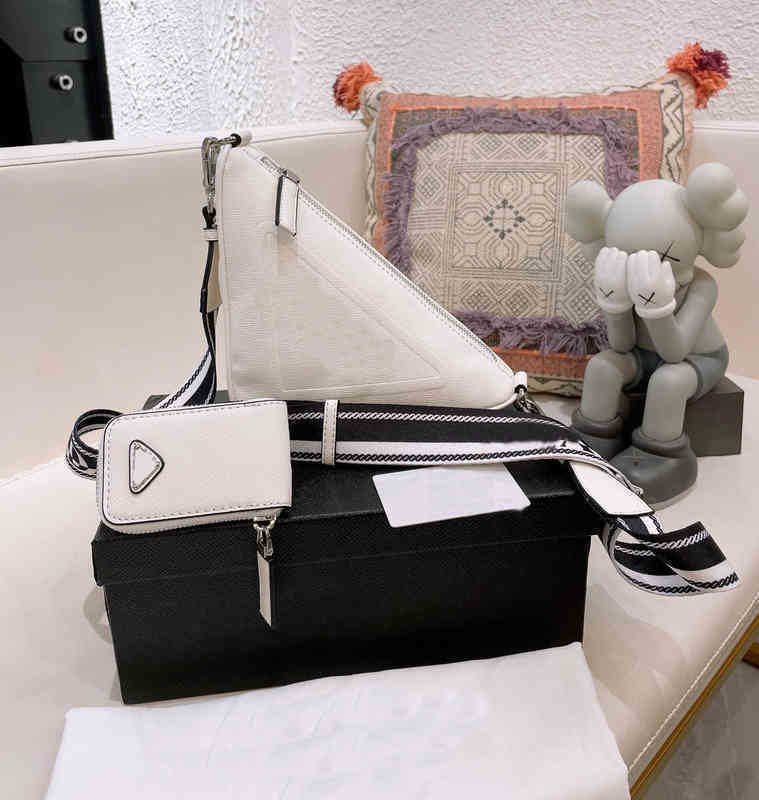 

Shoulder Bag PRAbag Crossbody Bags women triangle logo Designer bags Handbag Purse Wallet Strap Fashion Letters Composite Wallets 220908, Pradbag-black