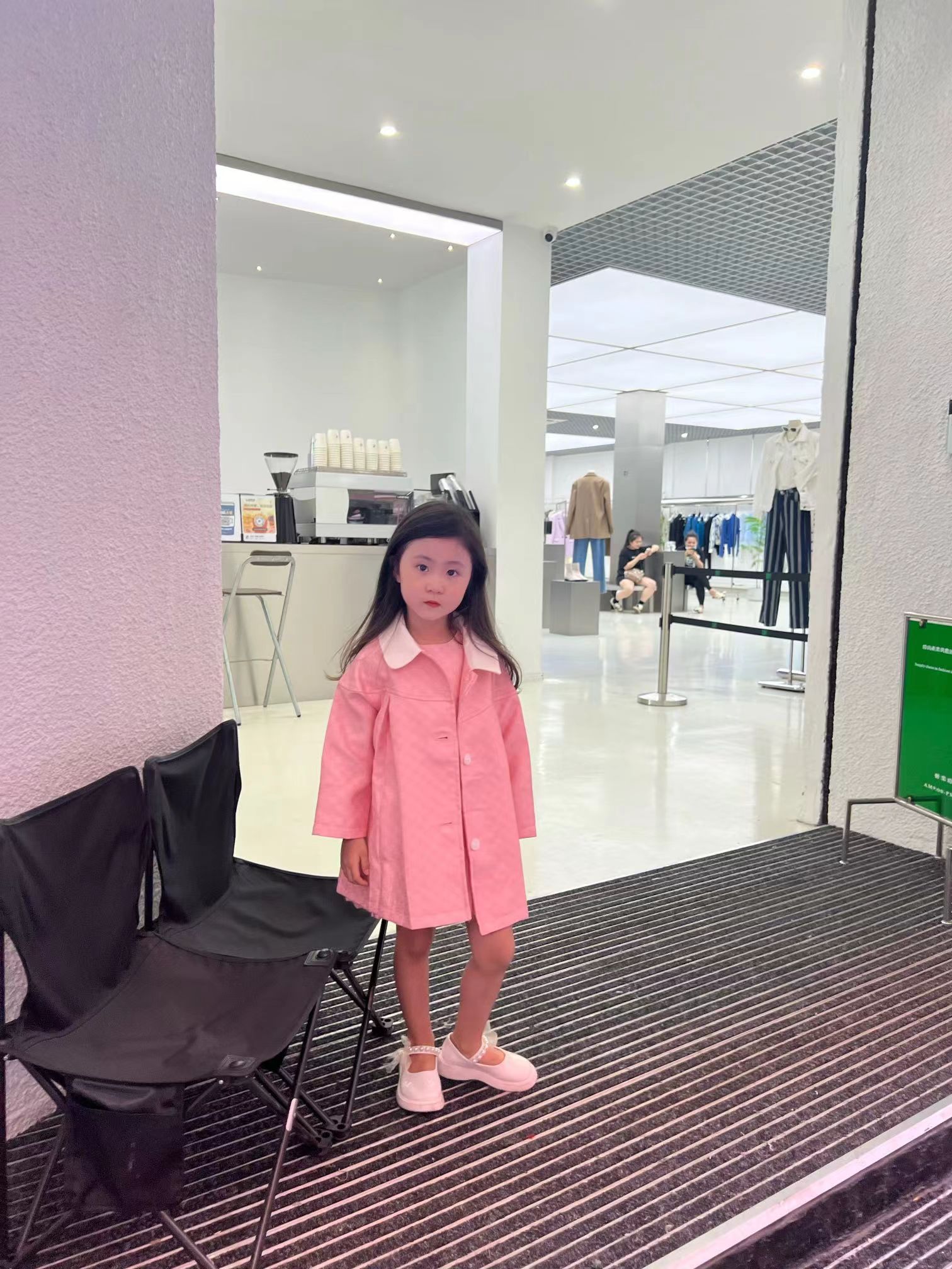 

kid girl pink coats specials occasions wholesale fashion designer girls dresses boutique clothes set -160cm