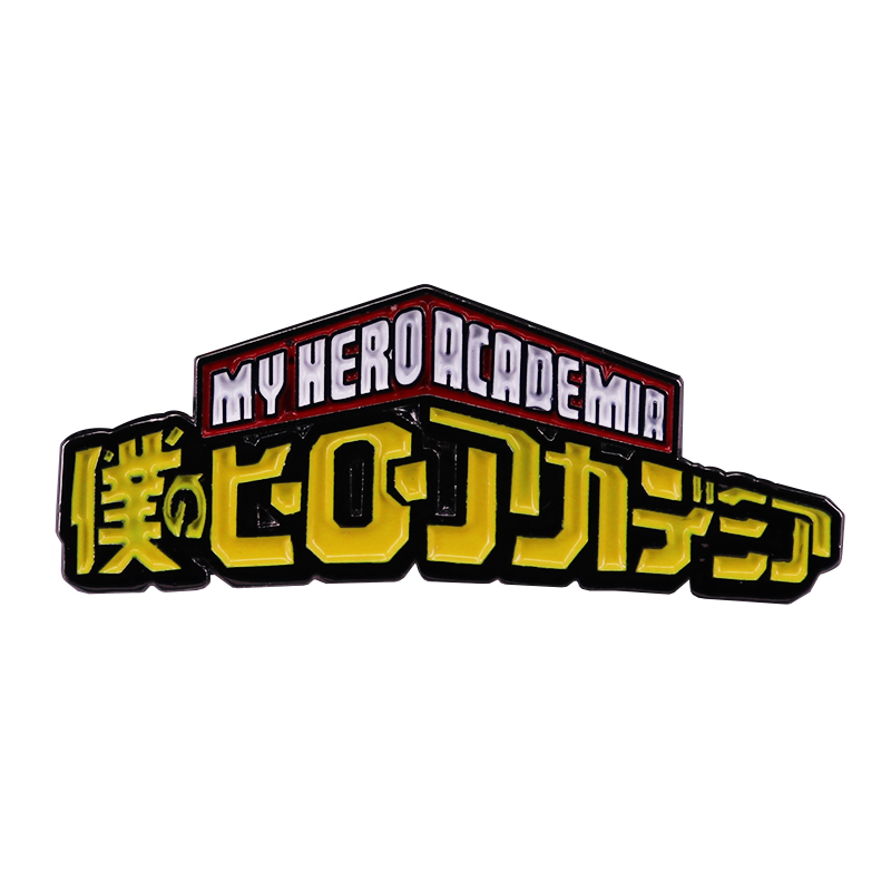 

My-Hero-Academia Logo Brooch Japanese Manga Poster Inspiration Badge, As picture