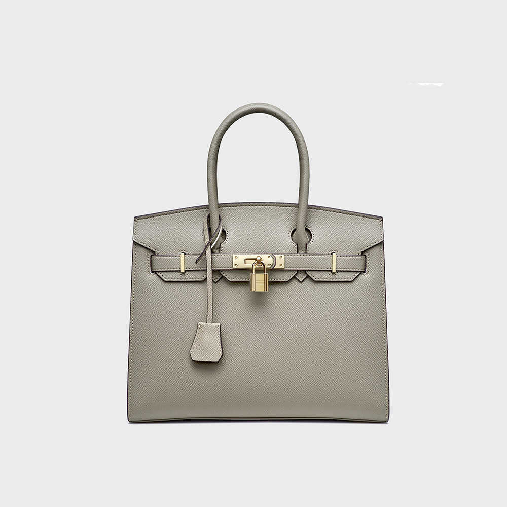 

Fashion Women Herme Totes bag s Cowskin Genuine leather Handbag Palm print women s second generation kellies luxury hand Single Shoulder Me, Black