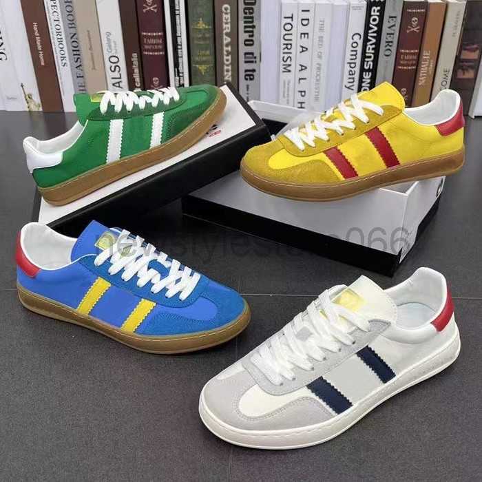 

2022 SS Luxury Designer Men Women Casual Shoes Gazelle Sneakers Canvas Shoes Patchwork Collaboration Shoe Size 35-46