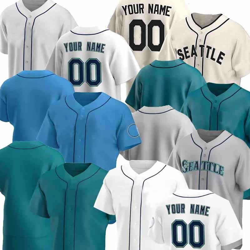 

baseball jersey 24 Ken Griffey Jr. Mariners Baseball jersey Suzuki Ichiro Felix Hernandez Seattle Edgar Martinez Mitch Haniger Kyle Seager, Shuishou4