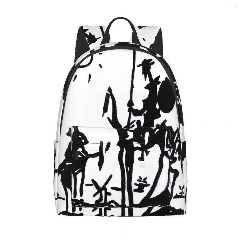 

Backpack Pablo Picasso Don Quixote Girl Boy Computer Man Woman, Black