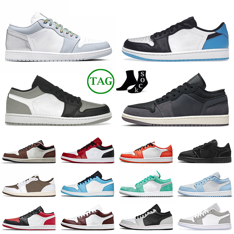 

Classic Jorda 1 Low Basketball Shoes New Emerald Jorden 1s Sneakers Men Women Jumpman Craft Inside Out Black Shadow Toe Trainers Sports Tear Away Silver Mocha Retro, 36-46 aluminum