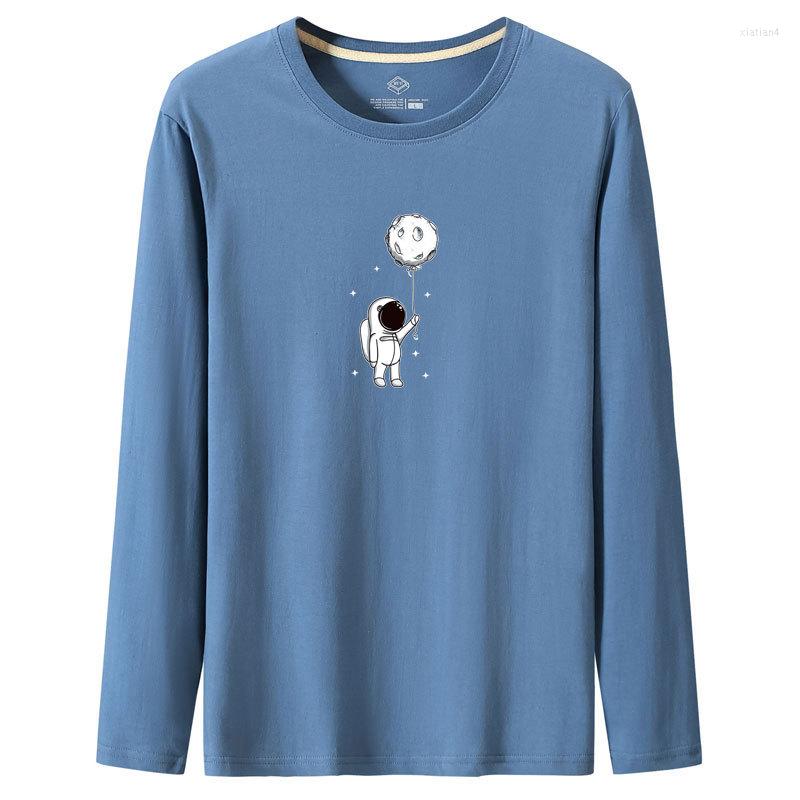 

Men' T Shirts Shirt Simple Long Sleeve Spring Autumn Morality T-shirt Sets O-neck Solid Polyester White Grey Blue Men Tees, Black
