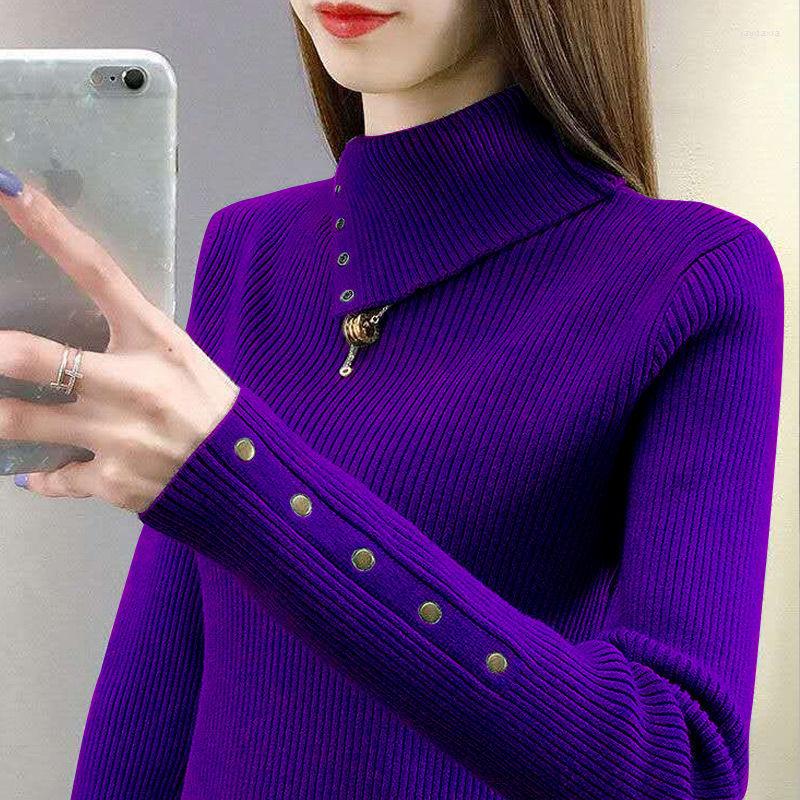 

Women' Sweaters Autumn Winter High Lapel Slim Fit Sweater Top Women' Knitted Delivery Within 7 Days, Black
