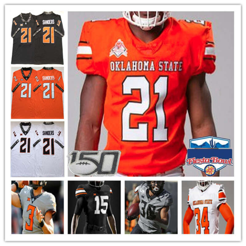 

Oklahoma State OSU College Football Jersey Spencer Sanders Gunnar Gundy Dominic Richardson Ollie Gordon Braydon Johnson Brennan Presley John, Black 150