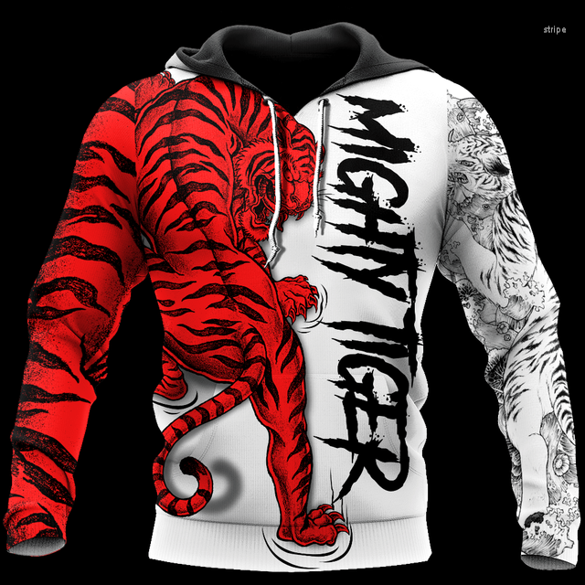 

Men's Hoodies 2022 Brand Fashion Autumn Lion White Tiger Skin 3D All Over Printed Mens Sweatshirt Unisex Zip Pullover Casual Jacket, 137
