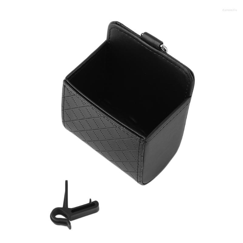 

Car Organizer Est Black/Beige/Grey/Brown PU Leather Cars Vehicle Trash Mobile Phone Storage Holder Pouch Bag Accessories