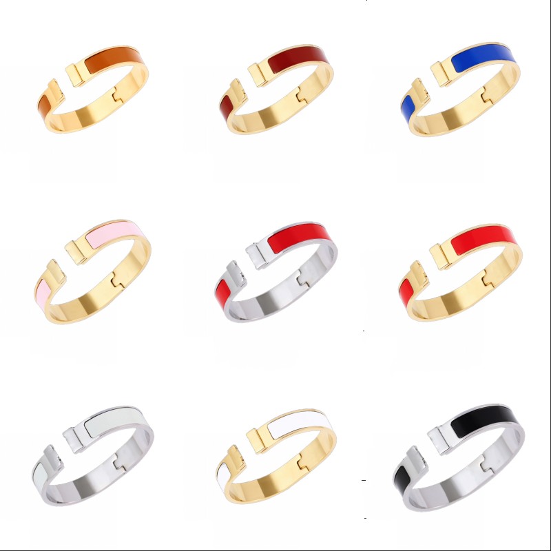 

Women men bracelet designer jewelry fine bangle fashion gold plated unisex couple anniversary gift silver rose golden plated stainless steel bracelets for wedding