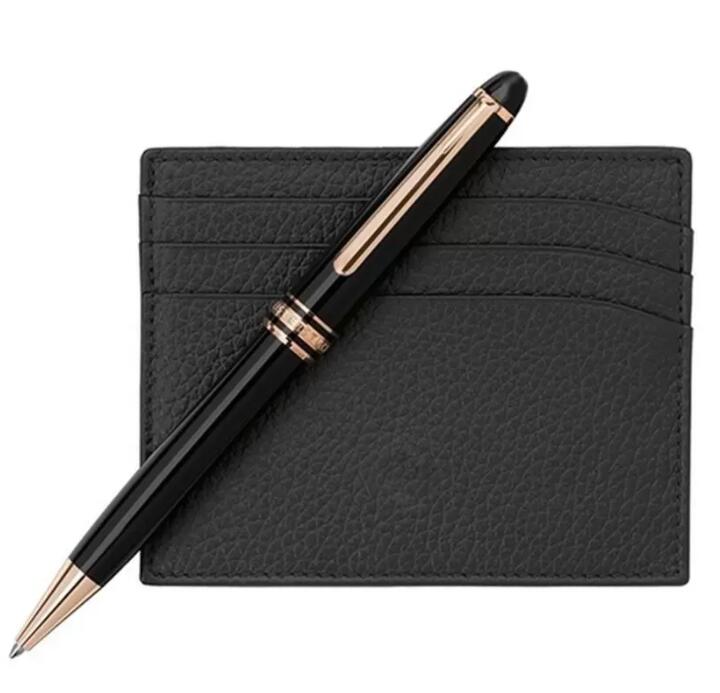 

Monte Ballpoint Pen Black Resin RollerBall Pen Blance Luxury 163 Promotion Fountain Pens No Gift Box, As shown