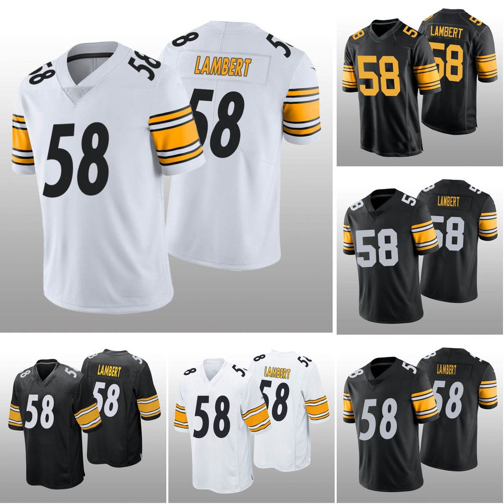 

Jersey Men' Jack Lambert Golden Edition''Pittsburgh''Steelers''Home Game Black White Football Shirt Shorts Soccer Vapor Limited, Color