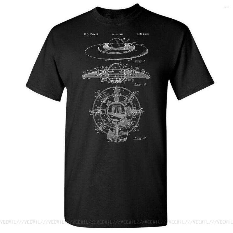 

Men' T Shirts Flying Saucer UFO Tops Tee Shirt Sci-fi Gift Alien Spacecraft Area 51 Apparel Bodybuilding T-Shirt, Women pink