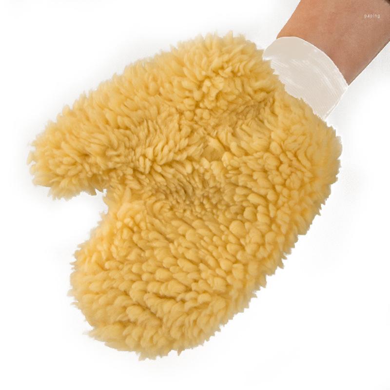 

Car Sponge Wash Imitation Wool Bear Palm Thumb Gloves Multifunctional Cleaning Accessories Detailing Tools