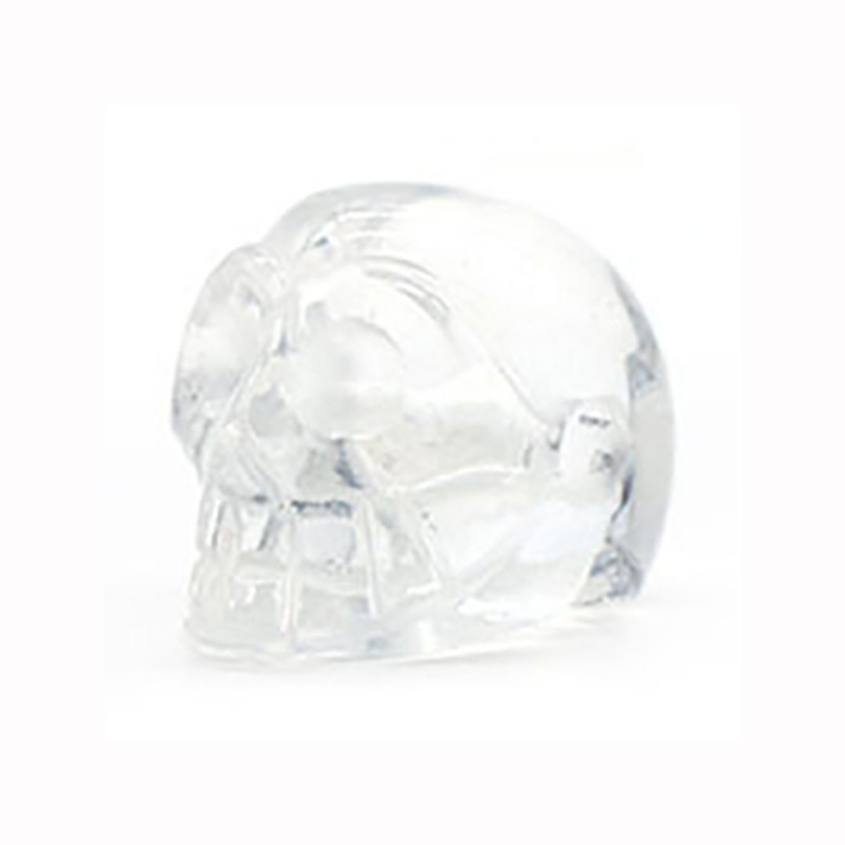 

23mm Natural Crystal Quartz Skull Figurine Reiki Healing Energy Stones Ornaments Carved Statue Gemstone Home Decor Halloween Gift