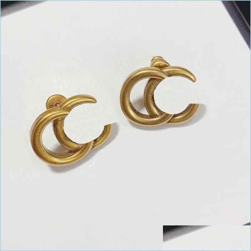 

Charm Luxury Jewelry Earrings Women Hoop 18K Gold Plated Ear Studs Designer Wedding Accessories For Womens D22041904Cy Drop Delivery 2 Dhxgk