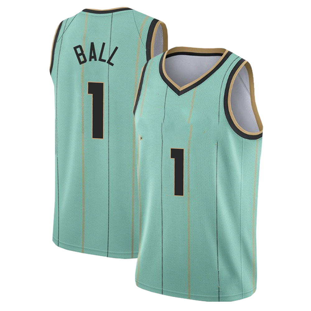 

Basketball Jerseys MENS Charlotte''Hornets''20 Gordon Hayward 2 LaMelo 1 Ball Size S-XXL Green Blue, Man(76 ren )