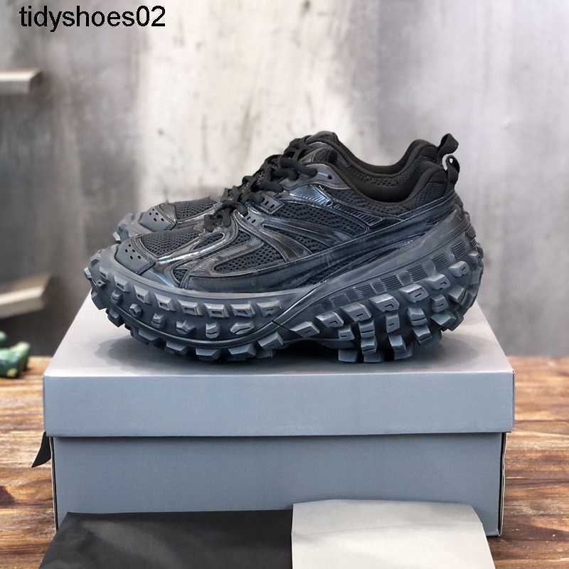 

Paris Daddy Shoes Used Tank Tires Shoes Elevated Casual Sports shoes, Old black