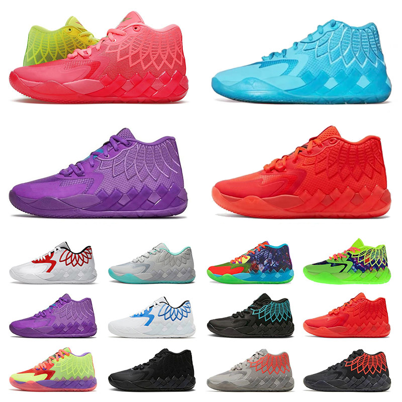 

New Lamelo Ball Shoes Rick And Morty MB 01 Mens Casual Shoe Queen City Rock Ridge Red Not From Here Triple Black Unc White Luxury Designer Sports Sneakers Trainers
