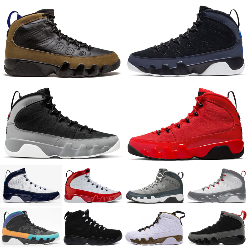 

Jumpman 9 9s men basketball shoes IX Olive Concord Particle Grey Chile Gym red Motorboat Black white UNC Racer University Gold Blue mens trainers sports Sneakers, As photo 13