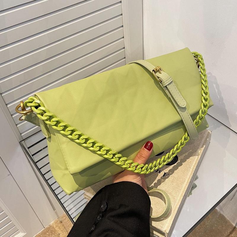 

Evening Bags Fashion Women Chain Pu Leather Handbags Tote High Quality Shoulder Messenger Designer Female Travel Crossbody Bag, Beige