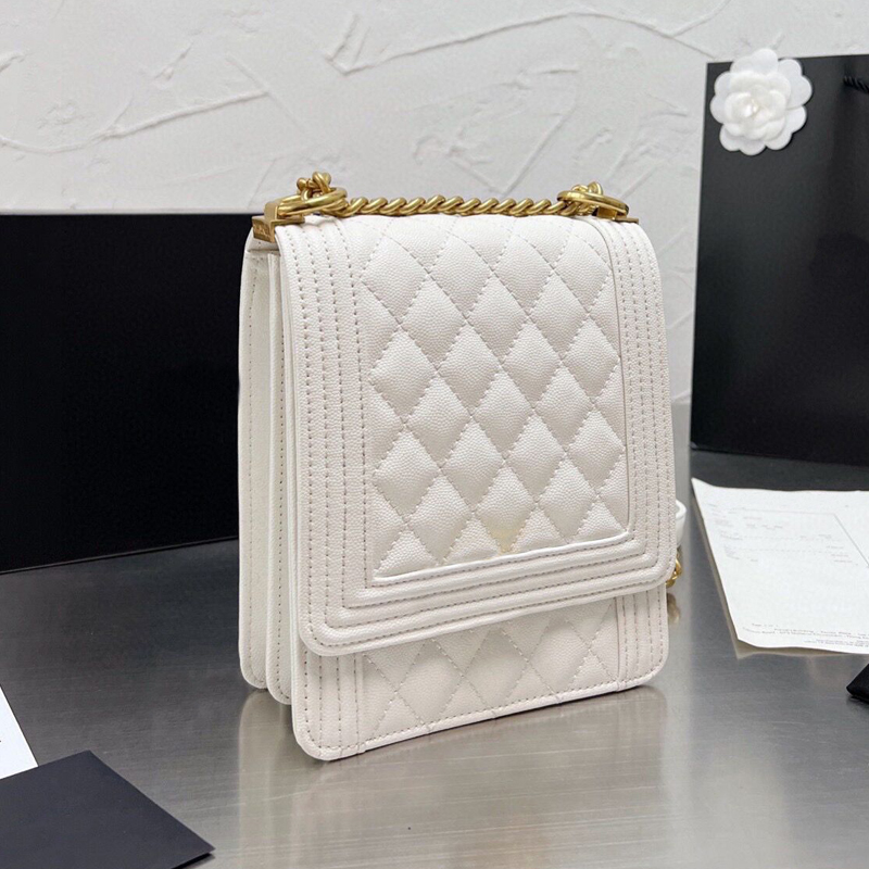 

Top Leather Quality Caviar Bags Hot Famous Designer Handbags Flap Quilting Lattice Chain Shoulder Bag luxury Women Fashion Cross Body Clutch Plain Perfect totes