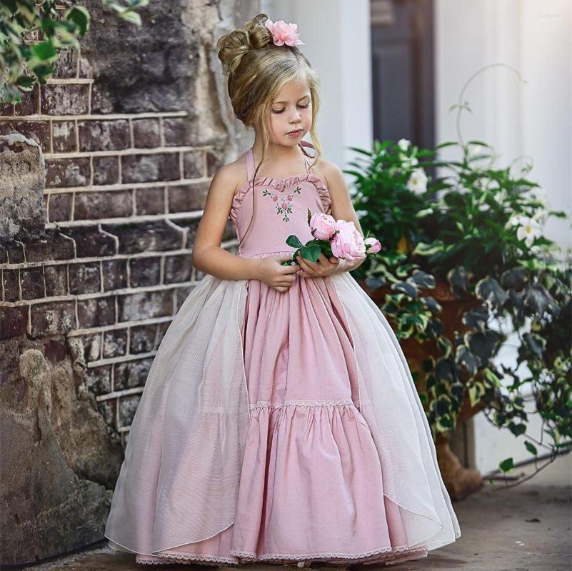 

Girl Dresses Flower Little Girls Princess Dress Kids Party Pageant Wedding Bridesmaid Tutu Ball Gown Bow White, Yellow