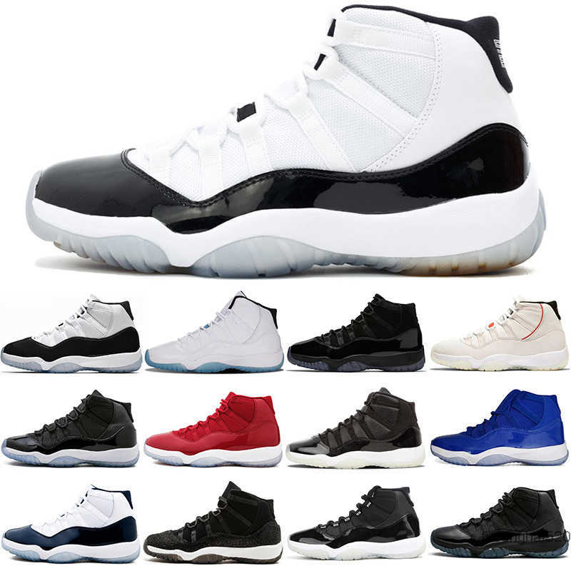 

2022 2021 hotting men 11 basketball shoes 11s 25th Anniversary Gamma Blue Bred High Concord 23 45 Platinum Tint space jam gym red Midnight JORDON, Midnight navy