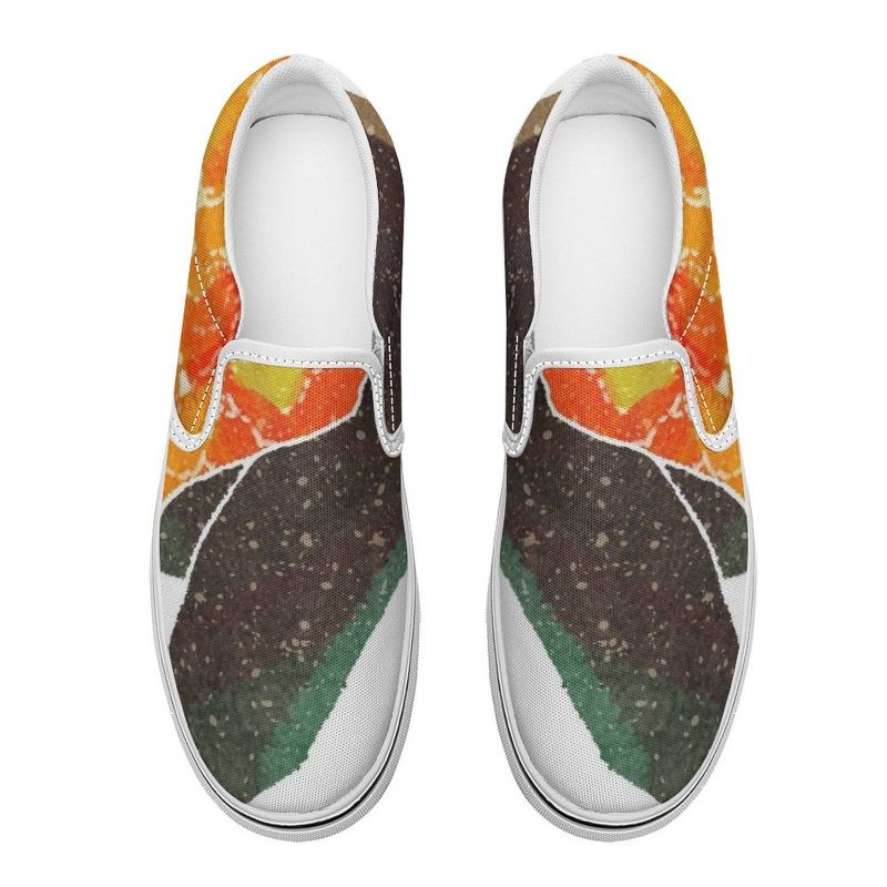 

Men Custom Designer Shoes Canvas Sneakers Painted Shoe Orange Women Fashion Trainers-Customized Pictures are Available, 22