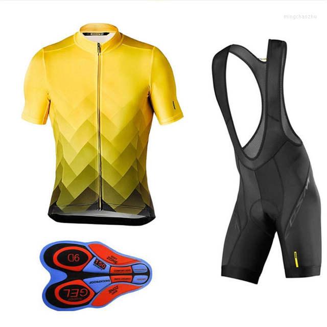 

Racing Sets Cycling Wear Short-sleeved Men's Biker Pantsuit Bicycle Sweatshirt Breathable Silicone Seat Cushion, Cycling clothes1