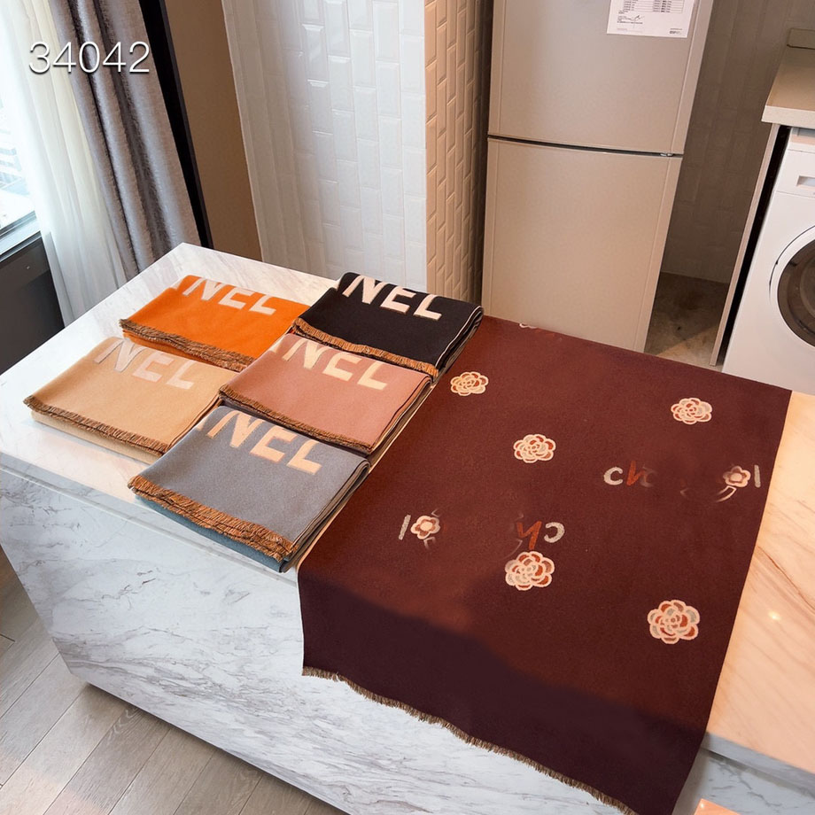 

23ss 6colors Luxury Designer Women Cashmere Scarves Shawls Classics Letter Pattern Wool Landscape Print Pashminas Winter Warm Blanket