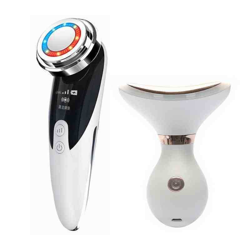 

Ems Beauty Instrument Led Photon Therapy Neck Face Lifting Tightening Tool Massager Anti Wrinkle High Frequency Vibration 220516