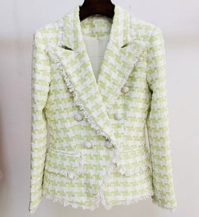 

Women' Suits Blazers banquet Wedding vacation esquire lawyersofinstagram vintage Cocktail Party Tide BrandRetro designer Presbyopic Jacket Lion, Green