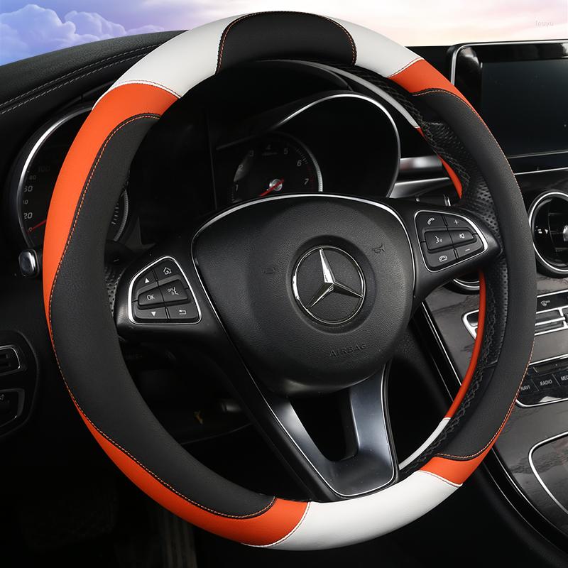 

Steering Wheel Covers Winter Leather Car Cover Crystal Rhinestone Automatic Universal Size 38CM For Most Cars