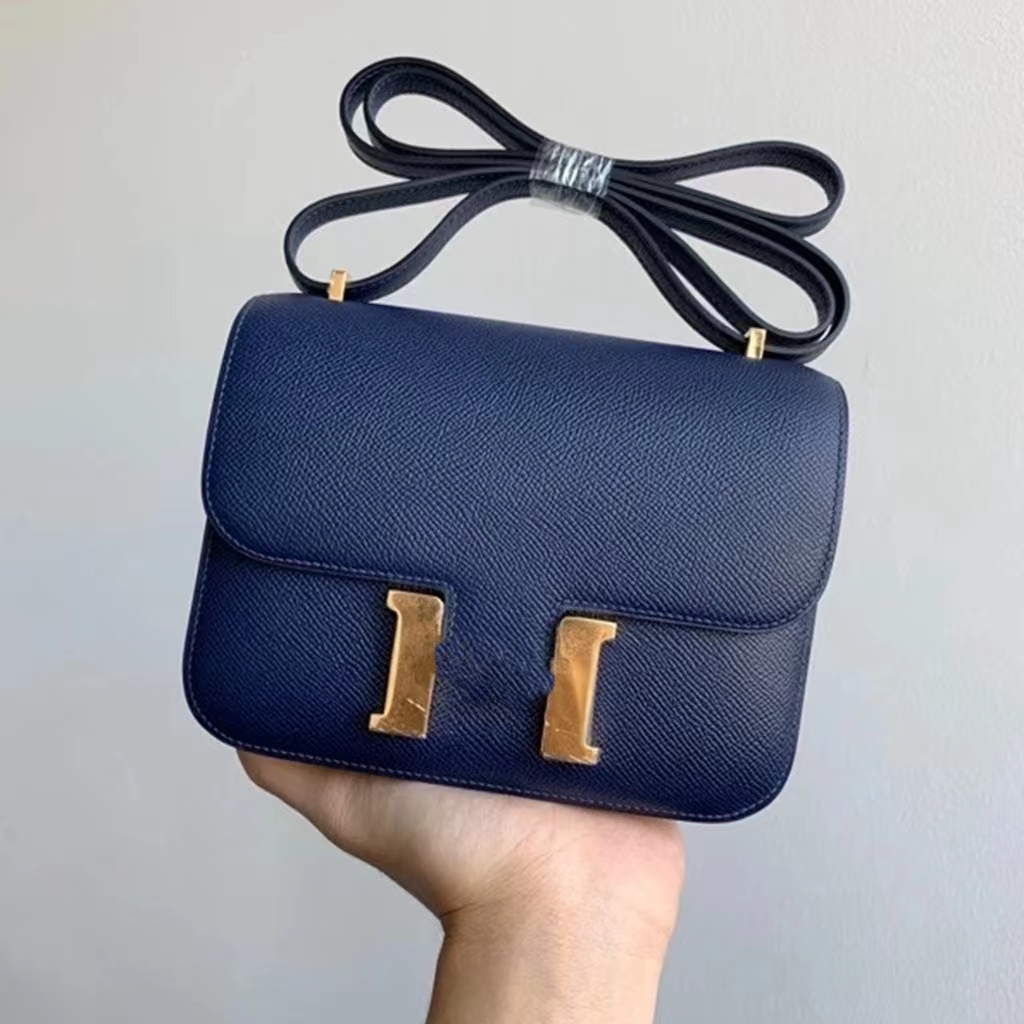 

designer woman bag high-end classic H bags 19 cm fashion leather shoulder for women Epsom genuine leathers hand-stitched evening gold, Customize