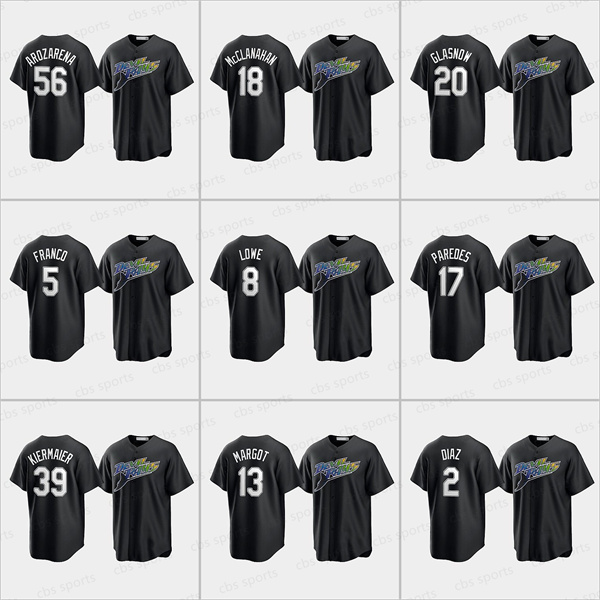 

5 Wander Franco Black Cooperstown Collection Jersey Kevin Kiermaier Yandy Diaz Brandon Lowe Isaac Parede Manuel Margot Randy Aarozarena Shane Mcclanahan Glasnow, Select 1