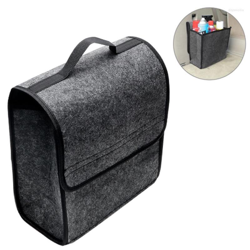 

Car Organizer Soft Woolen Felt Trunk Storage Box Bag Fireproof Multi-use Foldable Stowing Tidying
