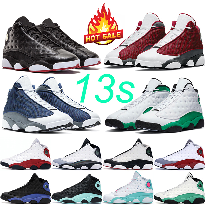 

Jumpman 13 13s Men Basketball Shoes University Blue Black Cat Bred Chicago Wolf Grey Red Flint Playground Obsidian Mens Womens Outdoor Sports Trainers Sneakers 36-47, Item#14