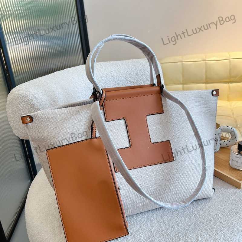 

2 PIC Tote Bag Designer Canvas High Capacity Wallet Quality Crossbody For Women Classic Famous Brand Shopping Purses 220312, Black