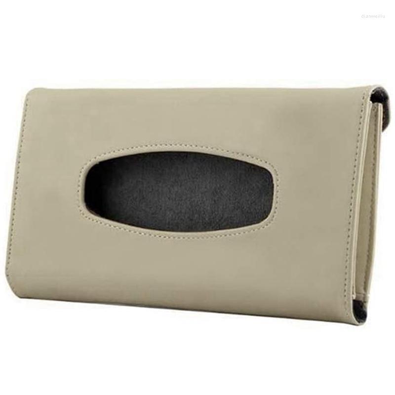 

Car Organizer Tissue Holder Sun Visor Napkin Box PU Leather