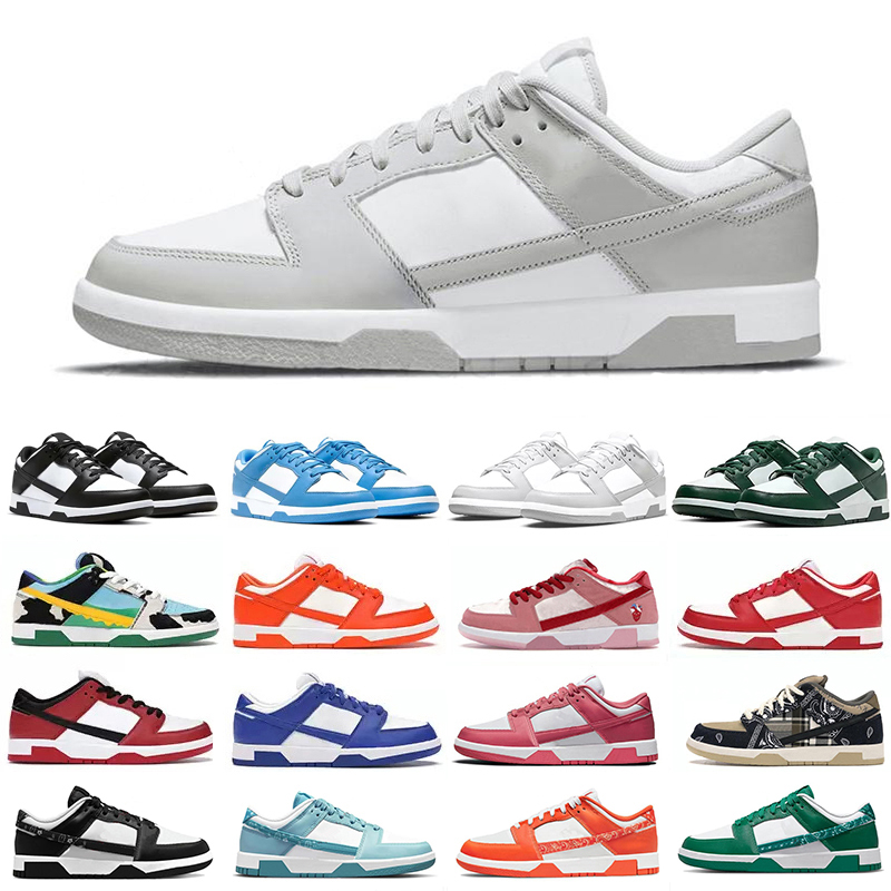 

Grey Fog low Running Shoes Low Panda Chunky Dunky University Blue Varsity Green Glow Valentines Day Medium Curry Orange Paisley Kentucky Outdoor Shoe for Men Women, Box