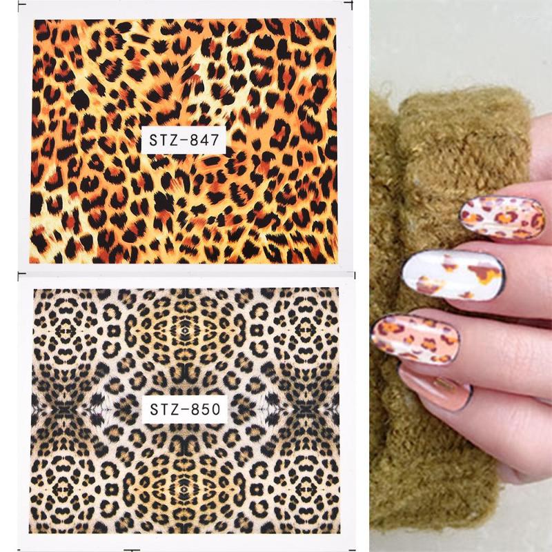 

Nail Stickers 1 Pcs Leopard Sexy Animals Art Designs Heart Cow Pattern Nails Transfer Tattoo Decals Gel Polish Sliders For, Ta293